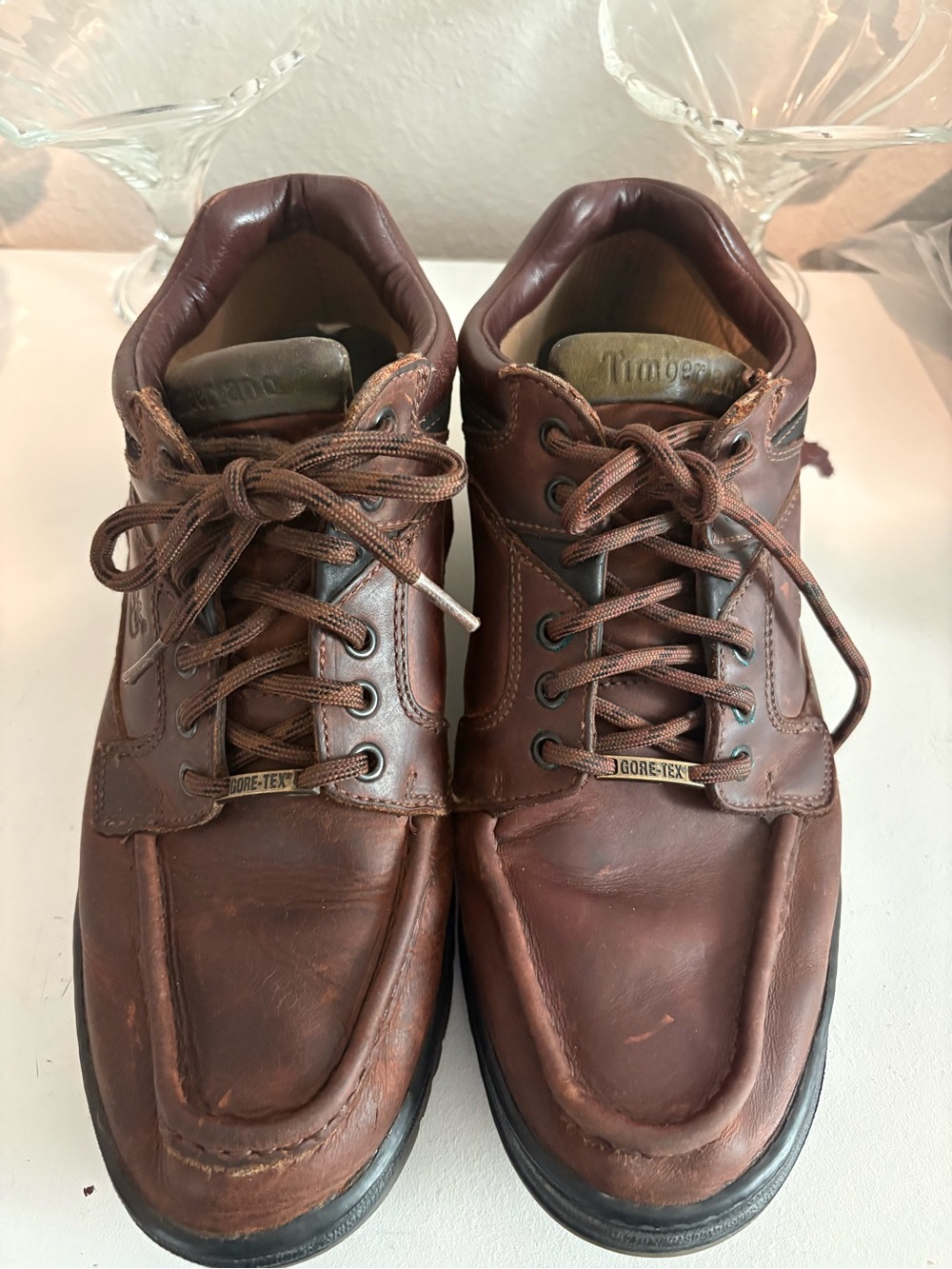 Timberland Men’s 11.5M Brown Leather Gore-Tex Waterproof Shoes